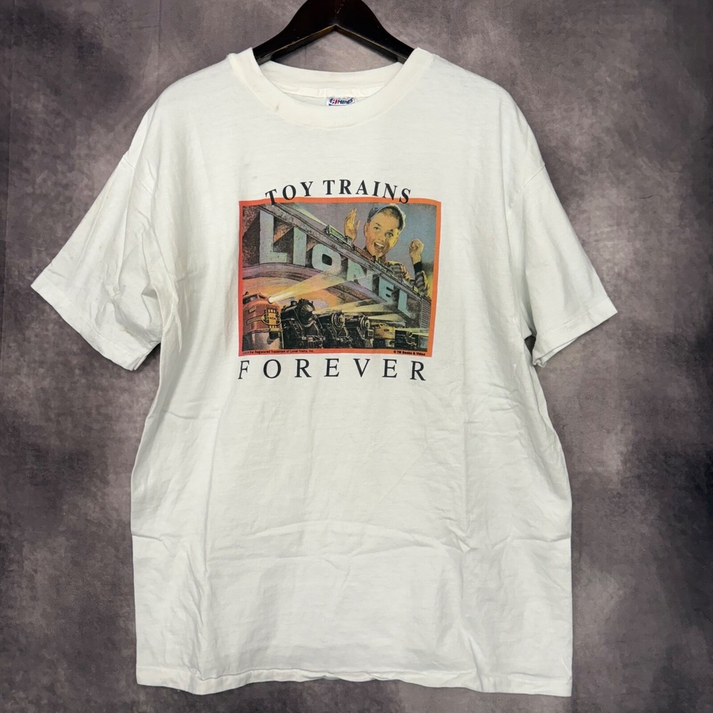Vintage 90s Lionel Trains T‎ Shirt Size XL Graphic
